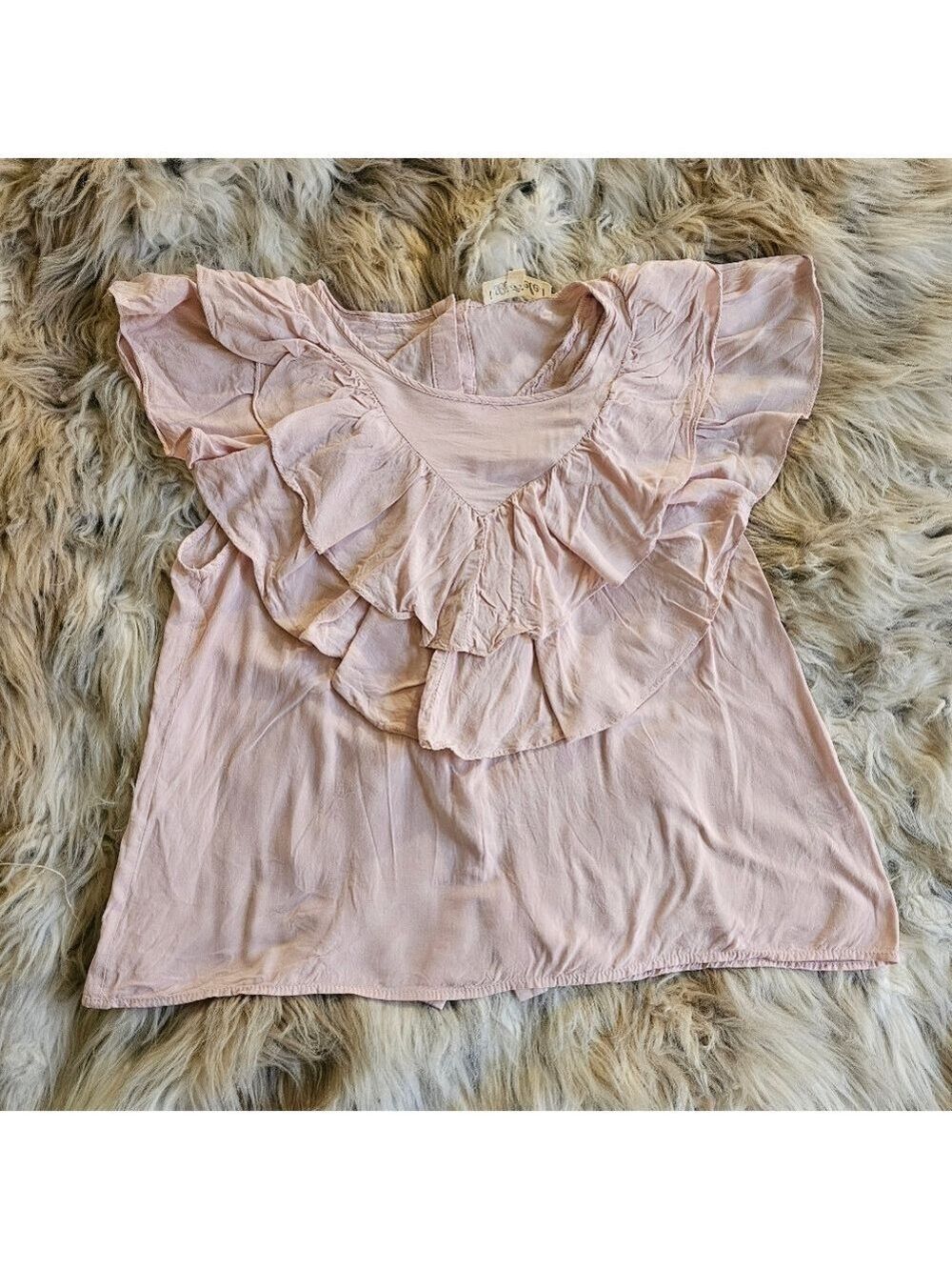 Blush Ruffle Top